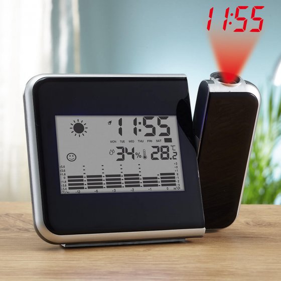 Votre cadeau: Station météo avec horloge à projection