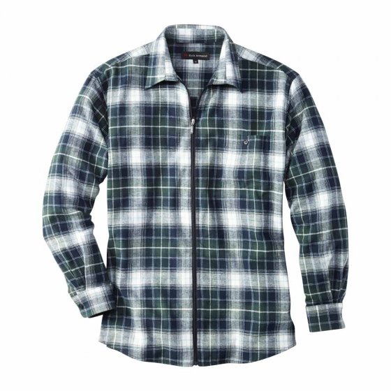 Chemise de flanelle zippée 