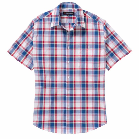 Chemise à carreaux facile d'entretien 3XL (47/48) | Rouge