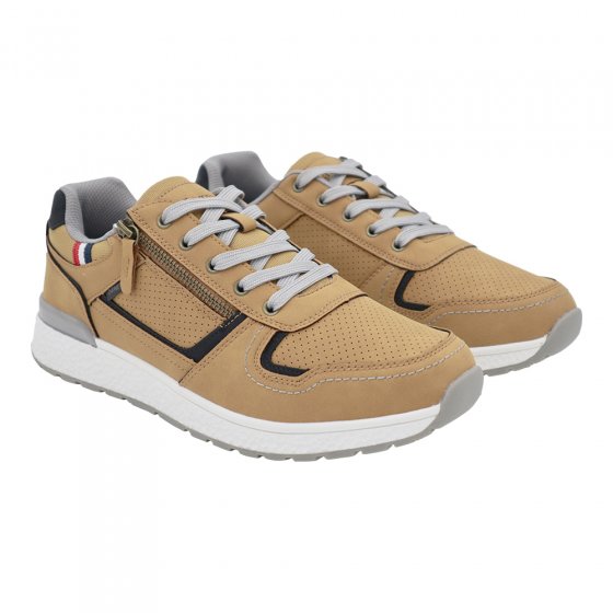 Chaussure à lacets avec fermeture éclair 