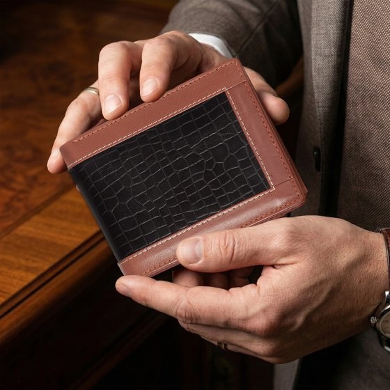 Portefeuille en cuir de buffle 