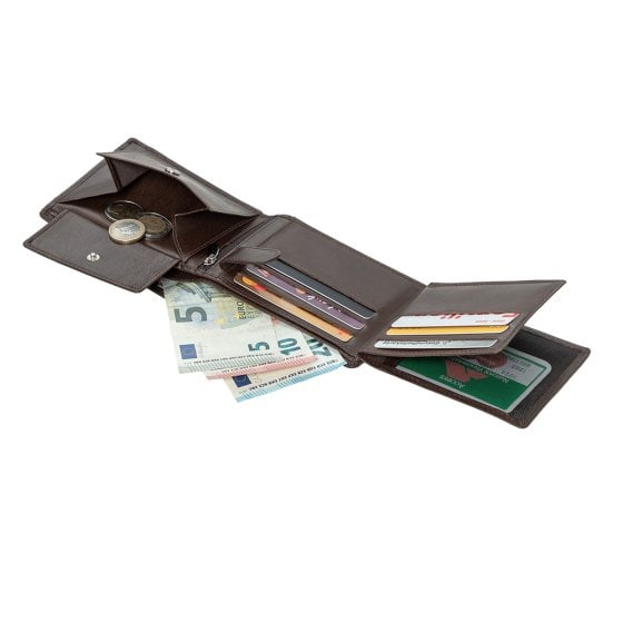 Portefeuille en cuir de buffle 