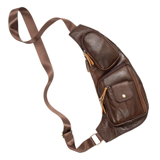 Sac à bandoulière en cuir pour homme 