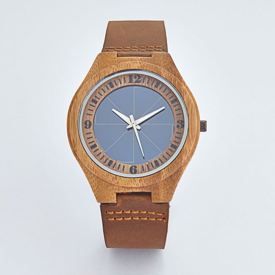 Montre-bracelet solaire “Bambou” 