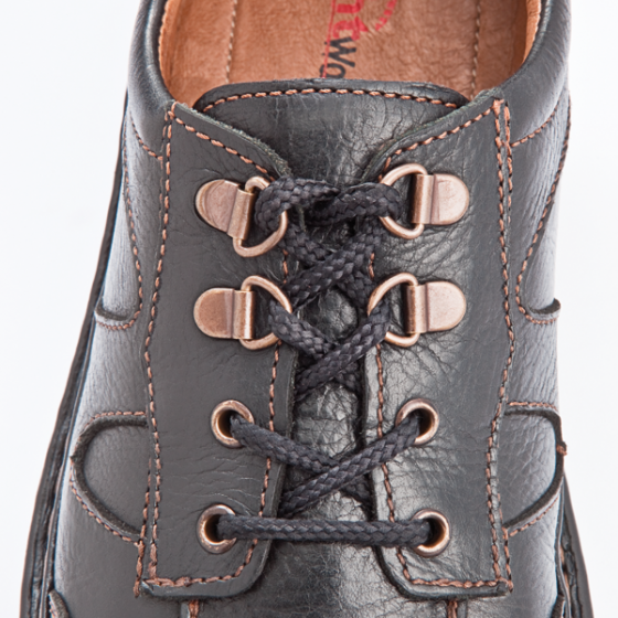 Chaussures à lacets confortables Noir pour homme