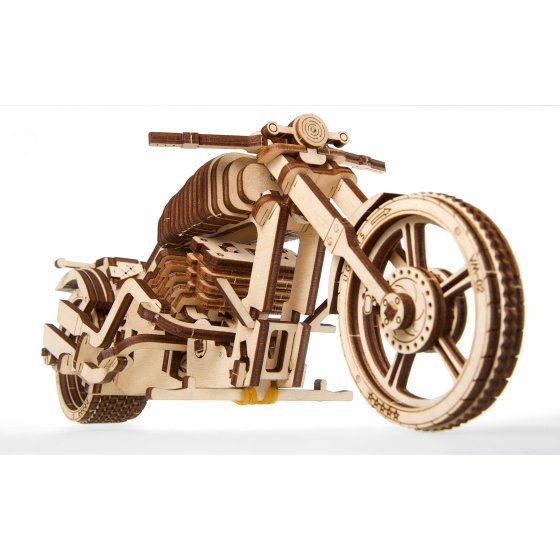 Modèle réduit en bois  "moto" 