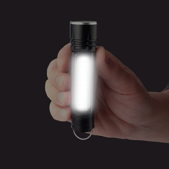 Lampe de poche COB avec USB 