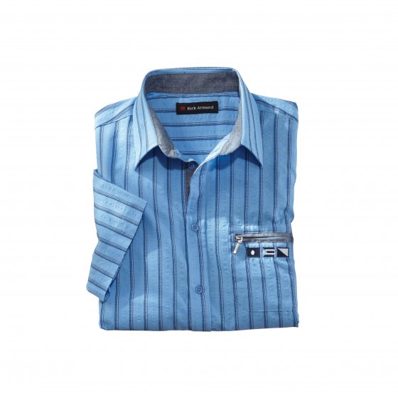 Chemise crépon zippée 