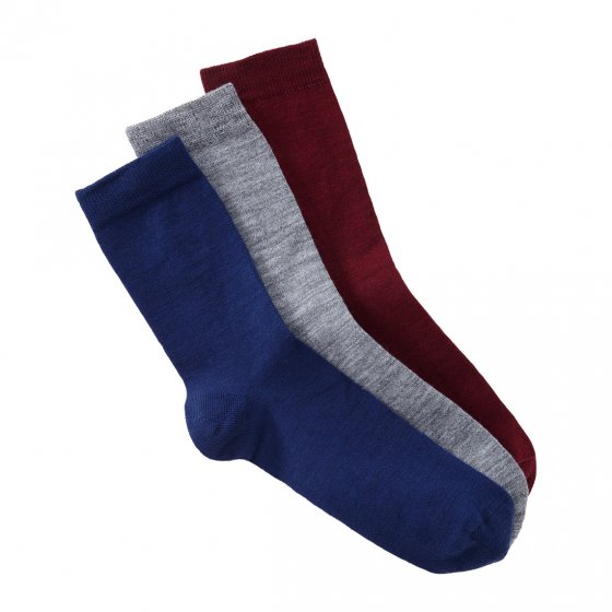 Chaussettes en laine de qualité Par lot de 3 paires 