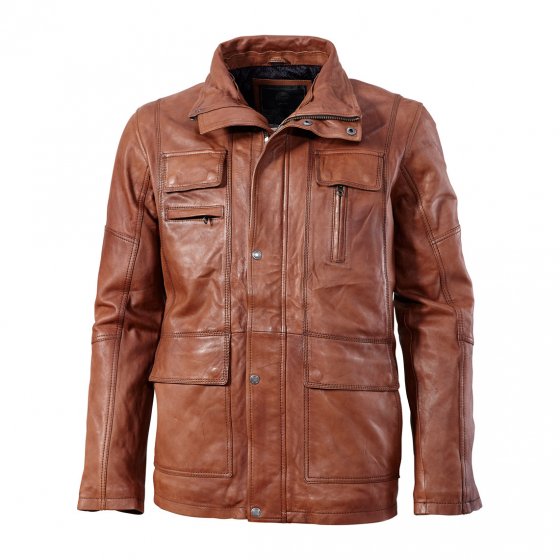 Veste cuir d'agneau haut de gamme 