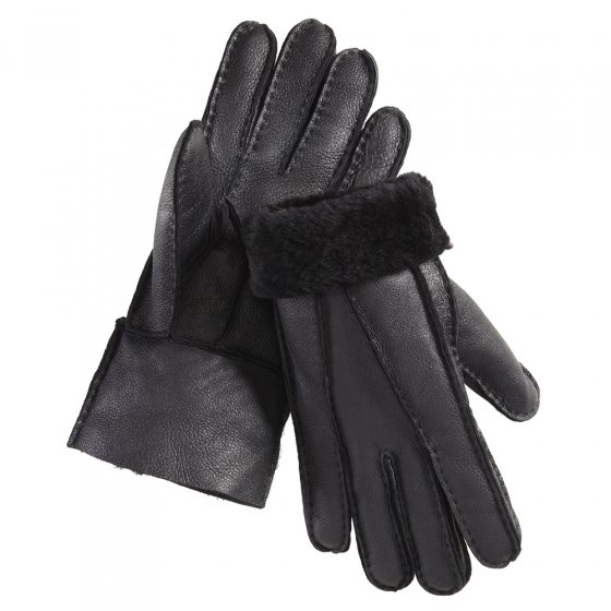 Gants en peau d’agneau M | Noir