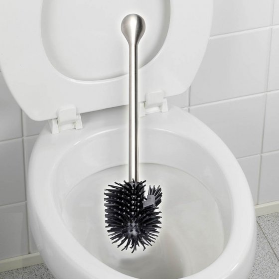 Brosse WC hygiénique avec support en inox 