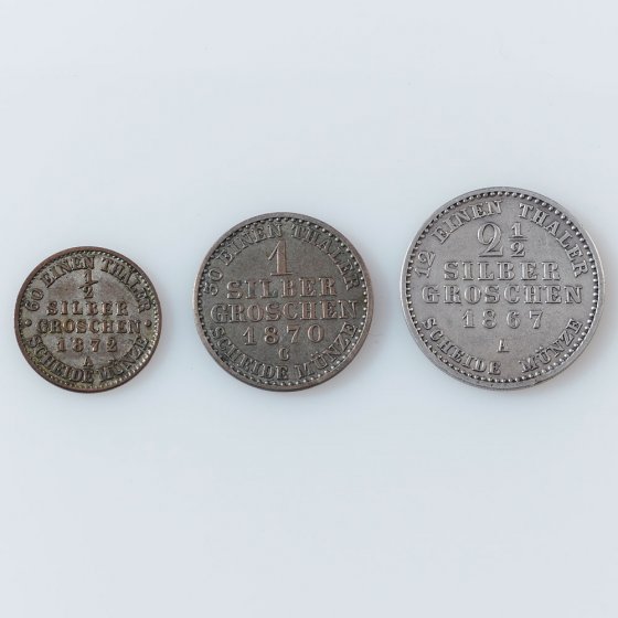 Assortiment numismatique  "gros d'argent de Prusse" 