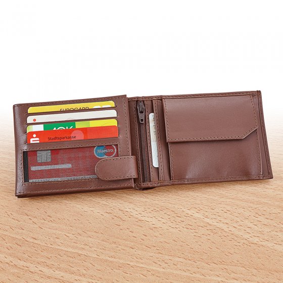 Porte-monnaie 2 en 1  | Marron