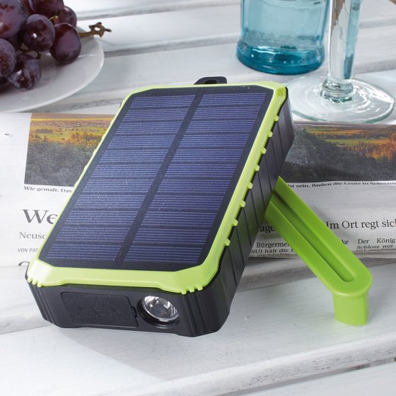 Chargeur à manivelle et solaire 