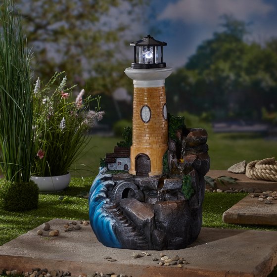 Fontaine de jardin « Phare idyllique » 
