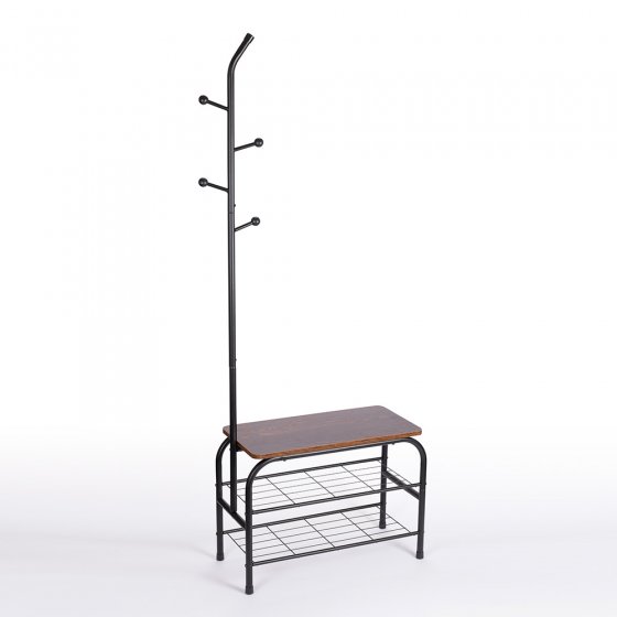 Ensemble banc et porte-manteau 