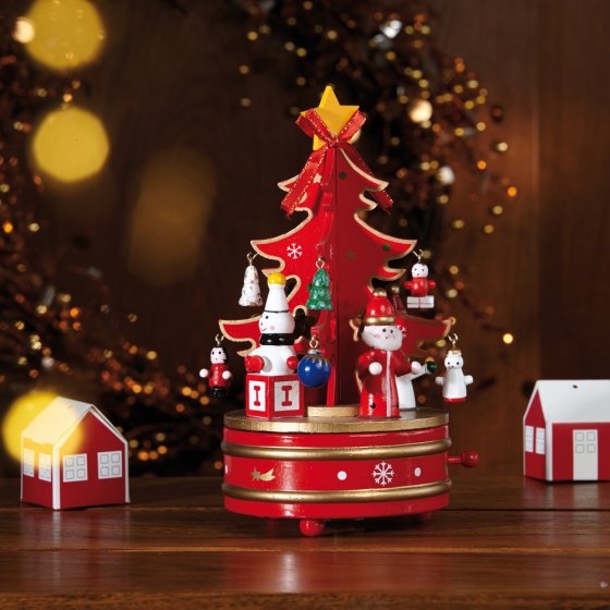 Boîte à musique sapin de Noël
