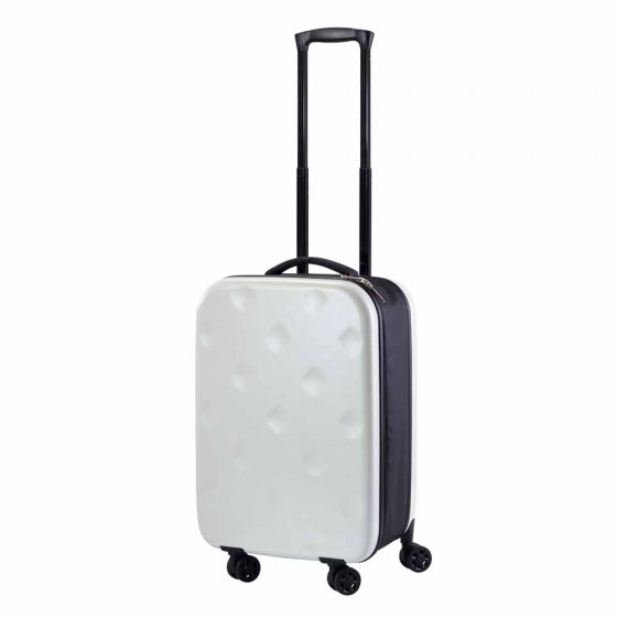 Valise ultra plate à roulettes Beige