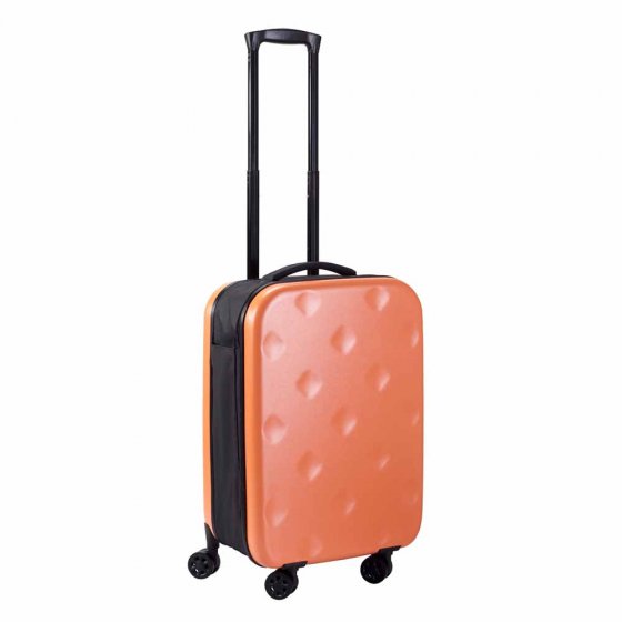 Valise ultra plate à roulettes Orange