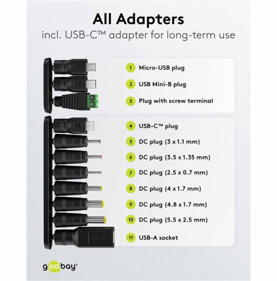 Adaptateur secteur universel 1,5 A 