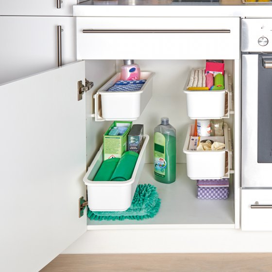 Tiroir de rangement extensible, lot de 2 
