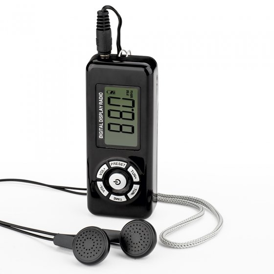 Votre cadeau : une mini-radio avec ses écouteurs