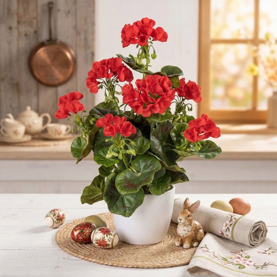 Fleur artificielle géranium 