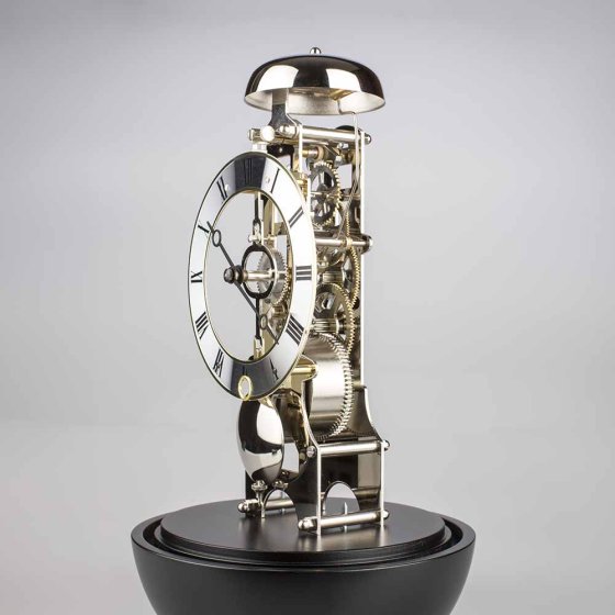 Horloge de table élégante avec cloche Noir