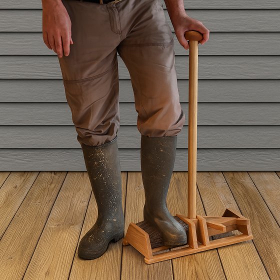 Tire-bottes avec brosses de nettoyage