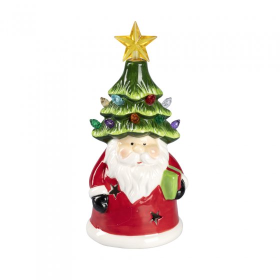 Père Noël et bonhomme de neige à LED 