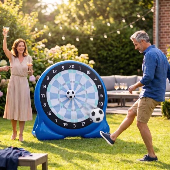 Cible de fléchettes sur le thème du football 