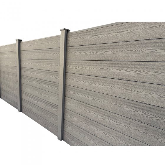 Clôture pare-vue en WPC 9 m 