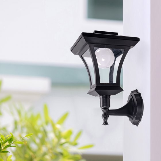 Lanterne solaire LED avec support mural 