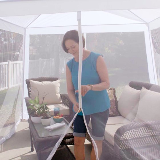 Pavillon de jardin avec moustiquaire intégrée 