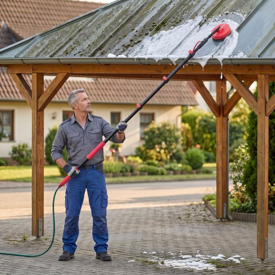 Nettoyeur à brosse ronde télescopique 