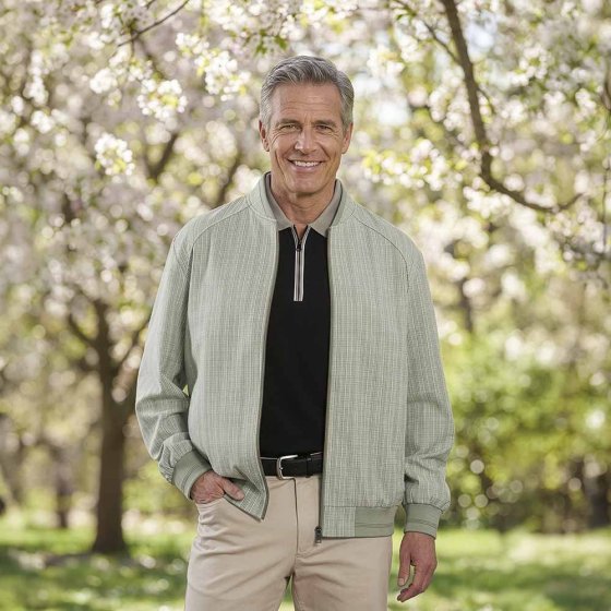 Blouson en seersucker 