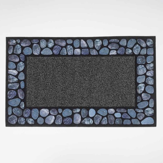 Paillasson aspect pierre Gris