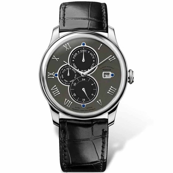 Montre de luxe pour homme avec bracelet en cuir 