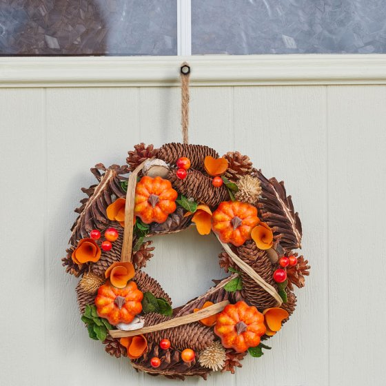 Couronne d'automne pour la porte 
