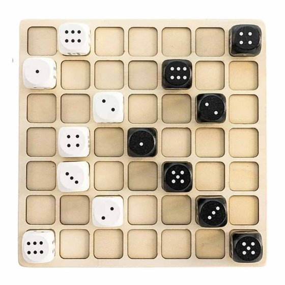 Jeu en bois « Dames aux dés » 