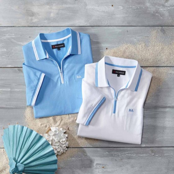 Chemise zippée en jersey 