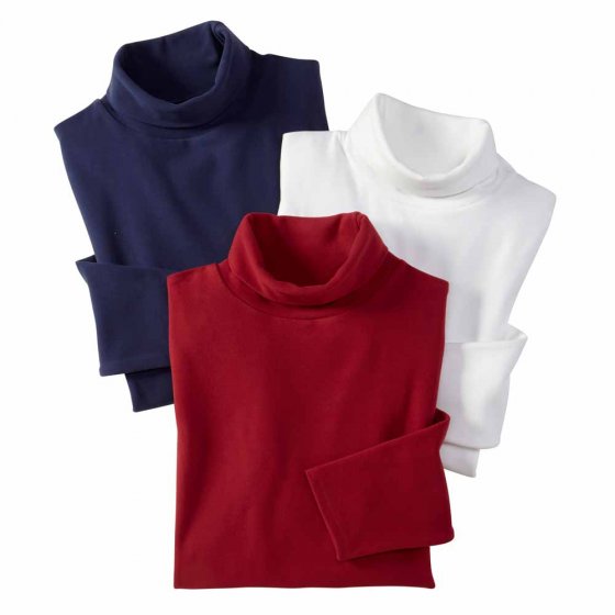 Pull à col roulé thermique 3XL (128/132) | Blanc