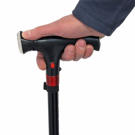 Canne de sécurité avec lampe incorporée