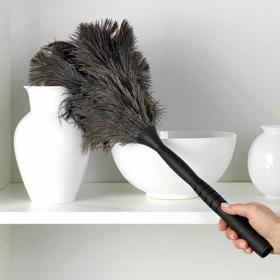 Plumeau télescopique en plumes d'autruche