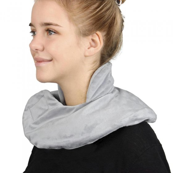 Bouillotte à housse polaire pour la nuque 
