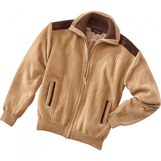 Gilet en maille chenille,Camel 3XL