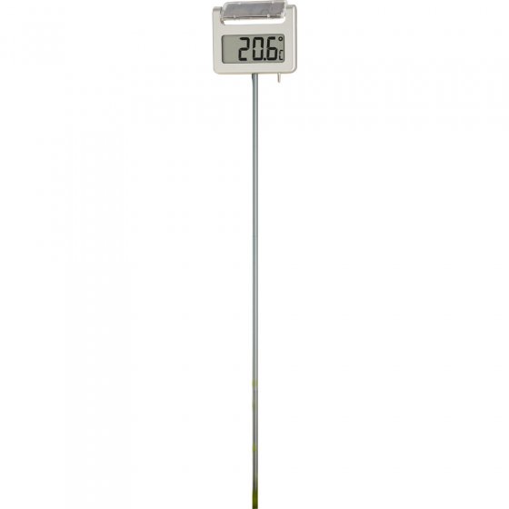 Thermomètre de jardin solaire digital 