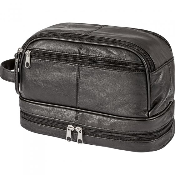 Trousse de toilette en cuir d’agneau