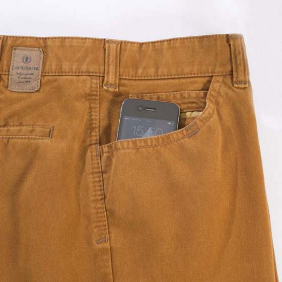 Pantalon coton+fini cachem.T22 25 | Cognac